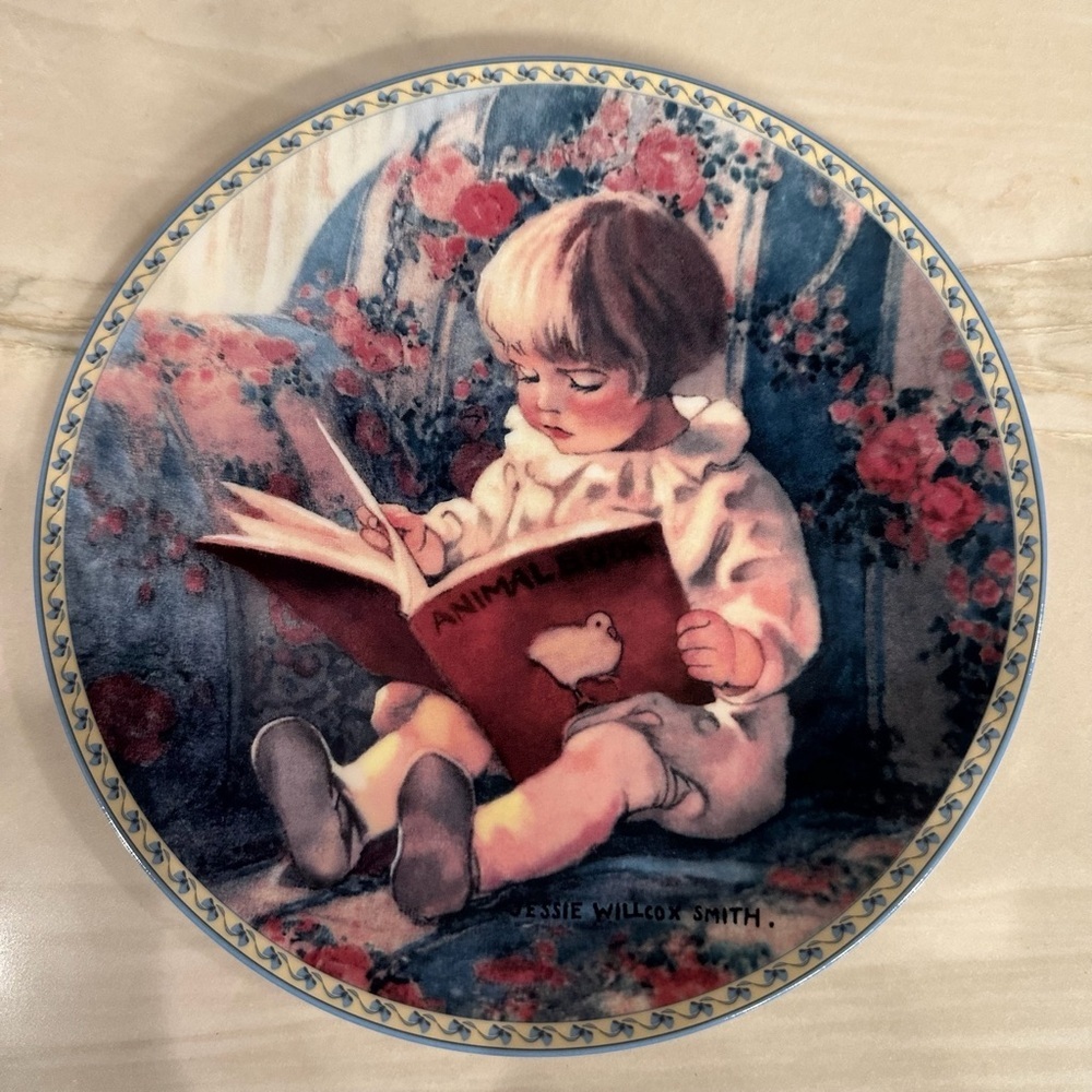 My First Book by Jessie Willcox Smith Vintage Collector’s Plate 626